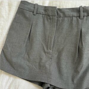 Mini Gray Pleated Skort